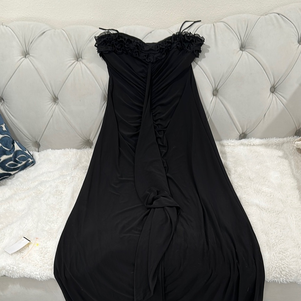Onyx Black Ruffled Dress - Picture 5 of 8